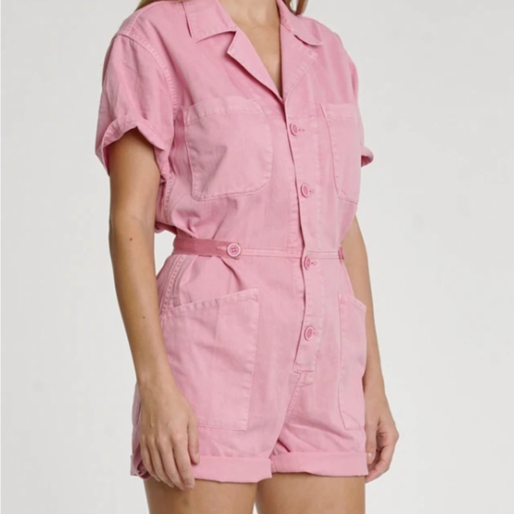 Pistola Parker Romper in Acid Pink